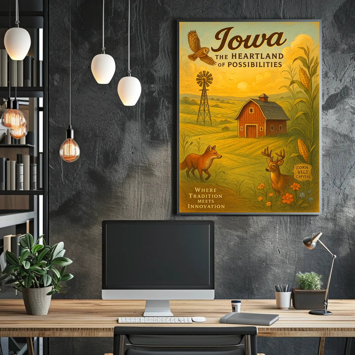 Iowa The Heartland of Possibilities Poster