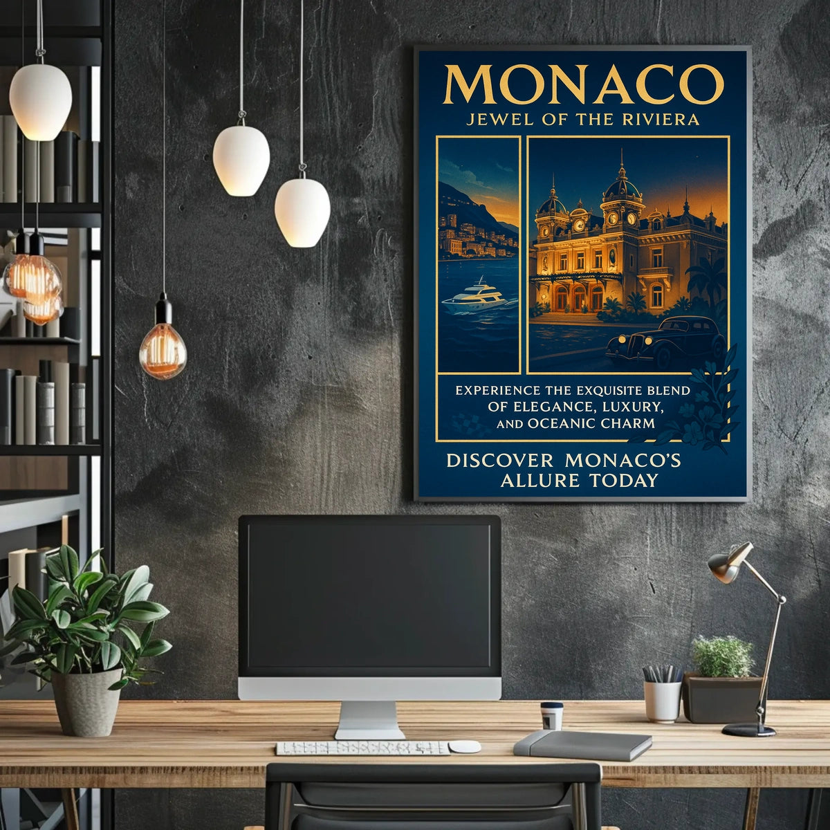 Monaco Jewel of the Riviera Poster
