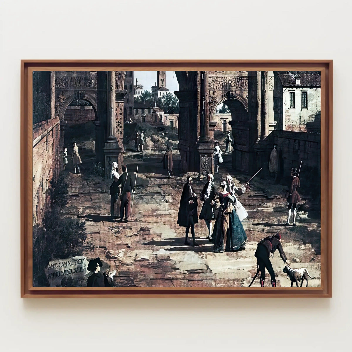 Elegant 18th Century European Scene Cultural or Heritage Poster