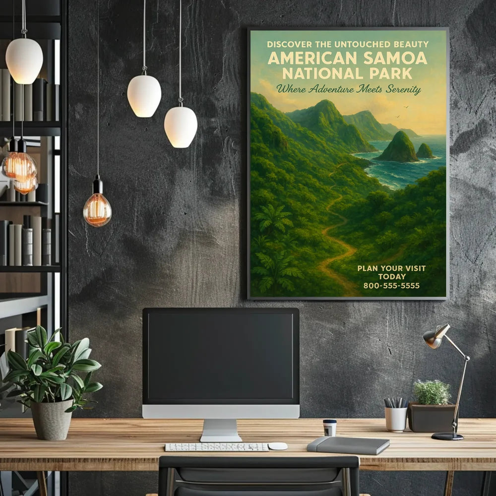 Adventure Meets Serenity Travel Destination Poster