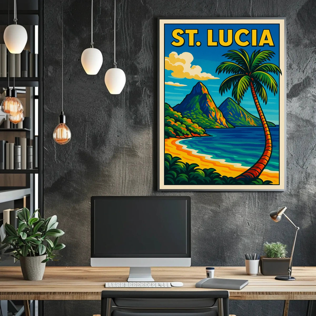 St. Lucia Paradise Poster