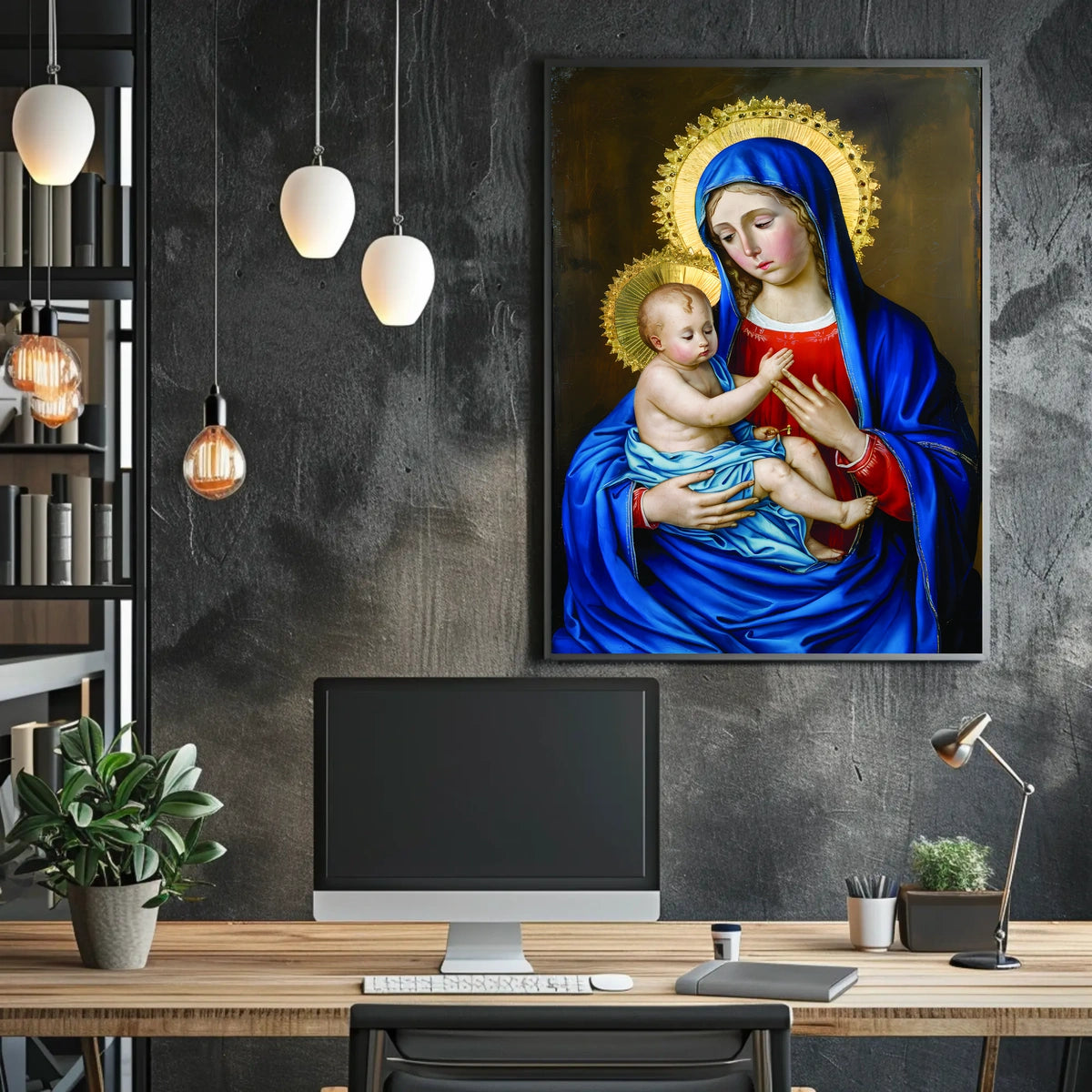 Mary and Jesus Poster