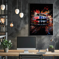 Dynamic Automotive Art Poster PosterGoat