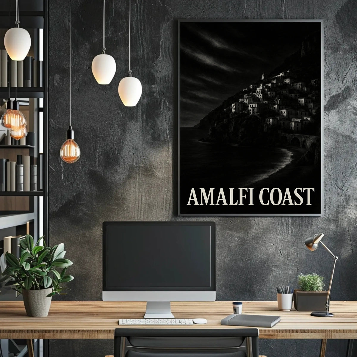 Amalfi Coast Poster Wall Art Travel Print 18x24 Italy