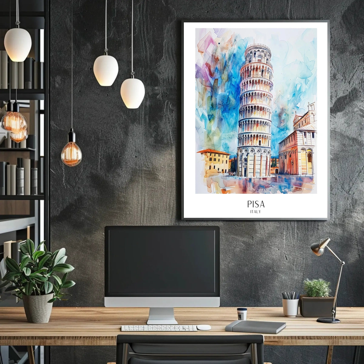 Leaning Tower of Pisa Poster