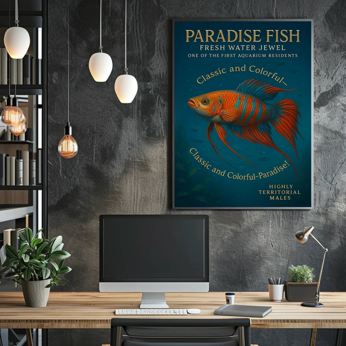 Paradise Fish Fresh Water Jewel Poster