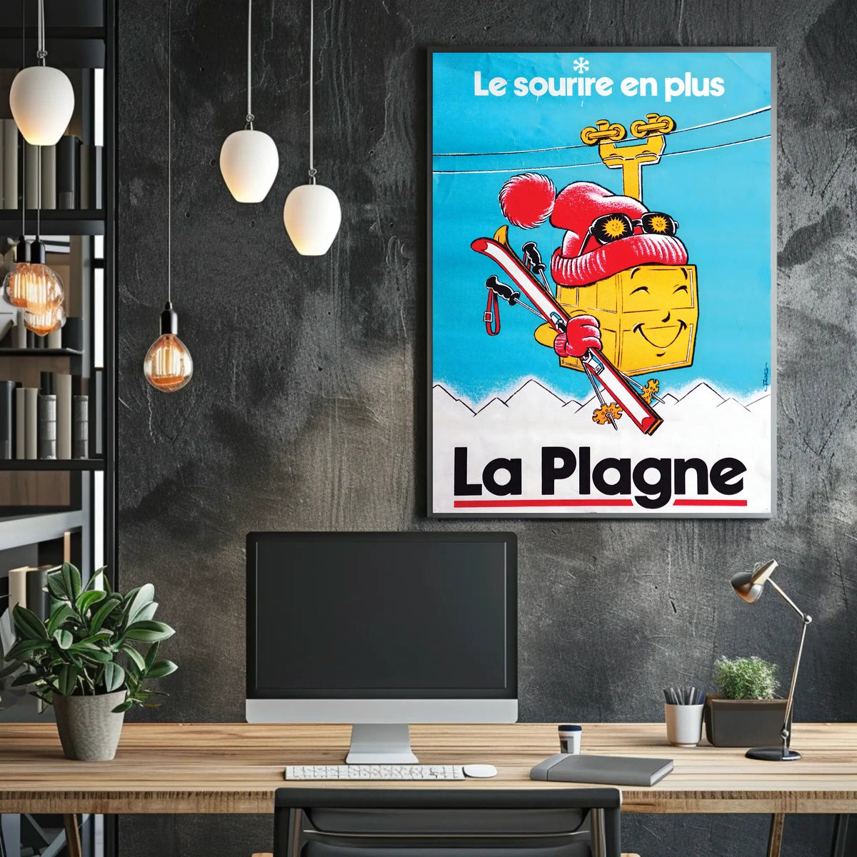 La Plagne Le Sourire En Plus Poster