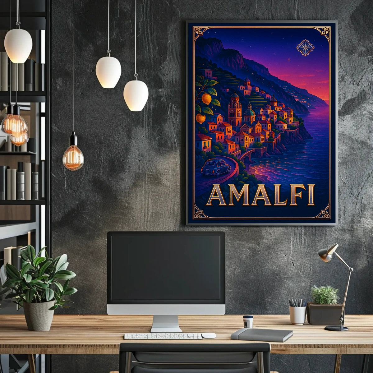 Amalfi Coast Dreamscape Poster