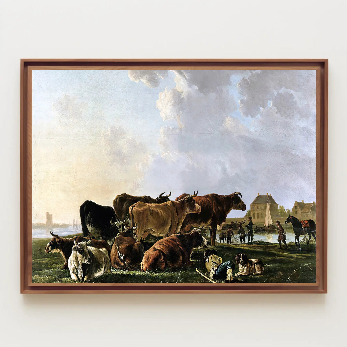 Serene Countryside Scene Pastoral Heritage Poster