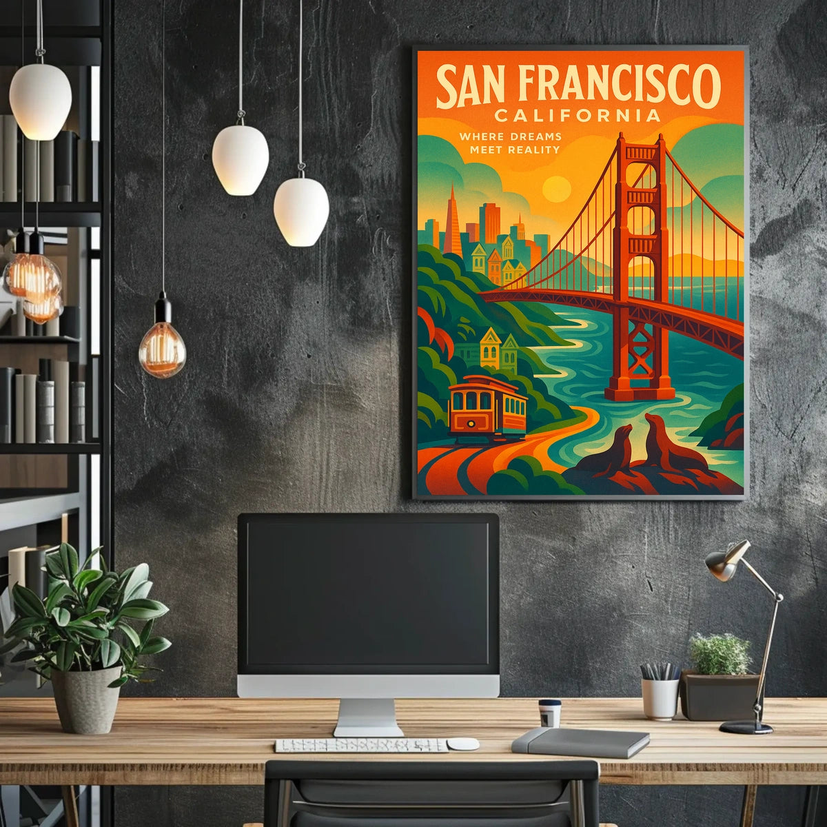 San Francisco Where Dreams Meet Poster