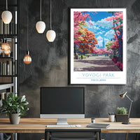 Yoyogi Park in Spring Poster