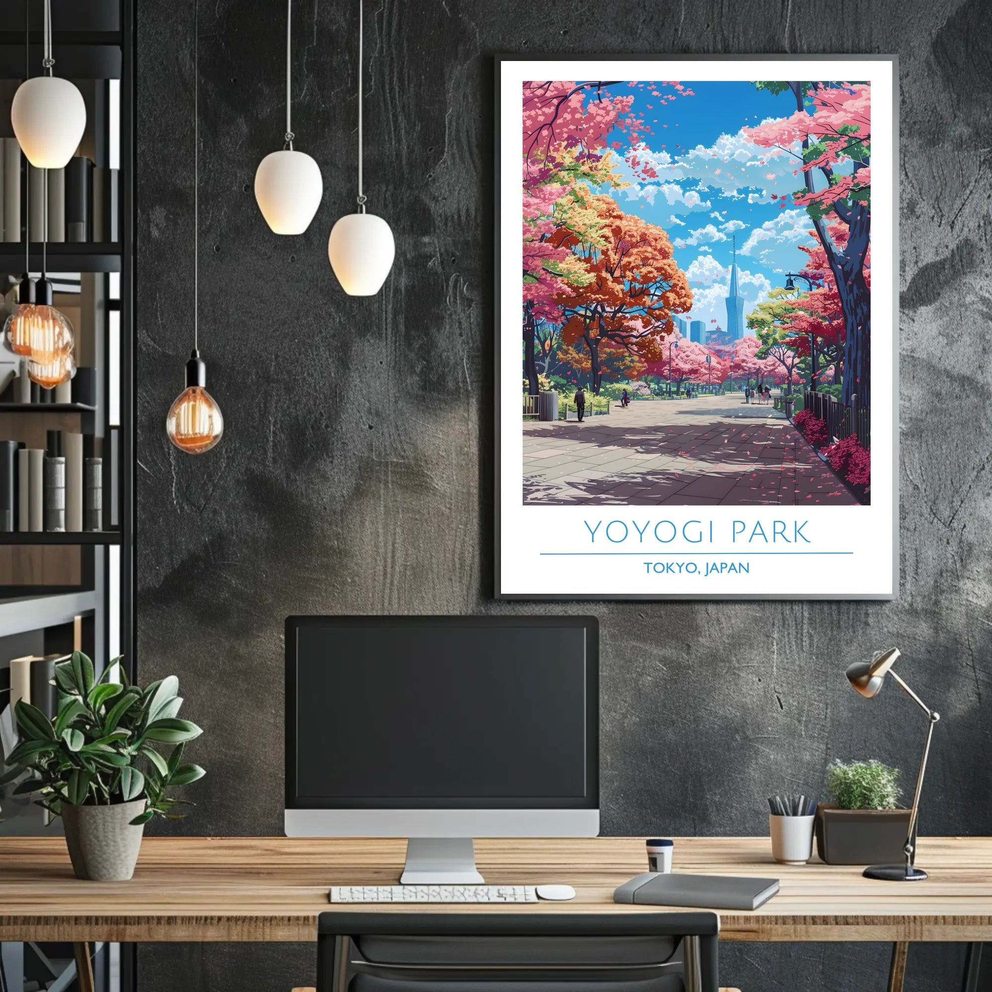 Yoyogi Park in Spring Poster