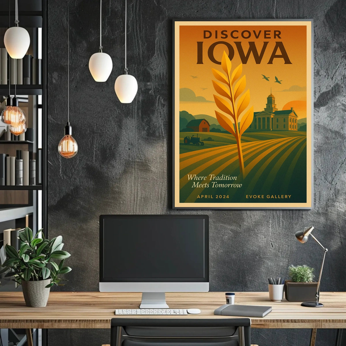 Discover Iowa Poster