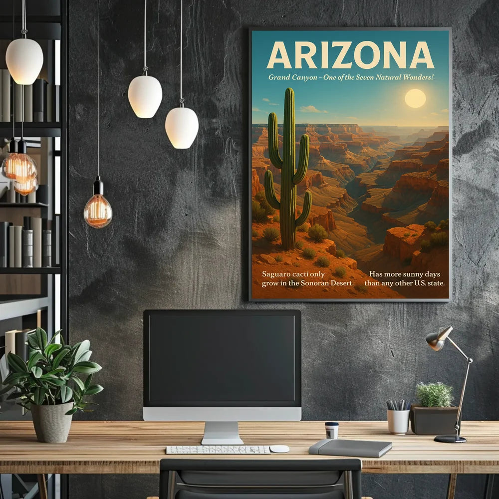 Grand Canyon Arizona Natural Wonder Travel Poster