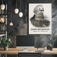 James Buchanan 15th President of the United States Reflections Poster
