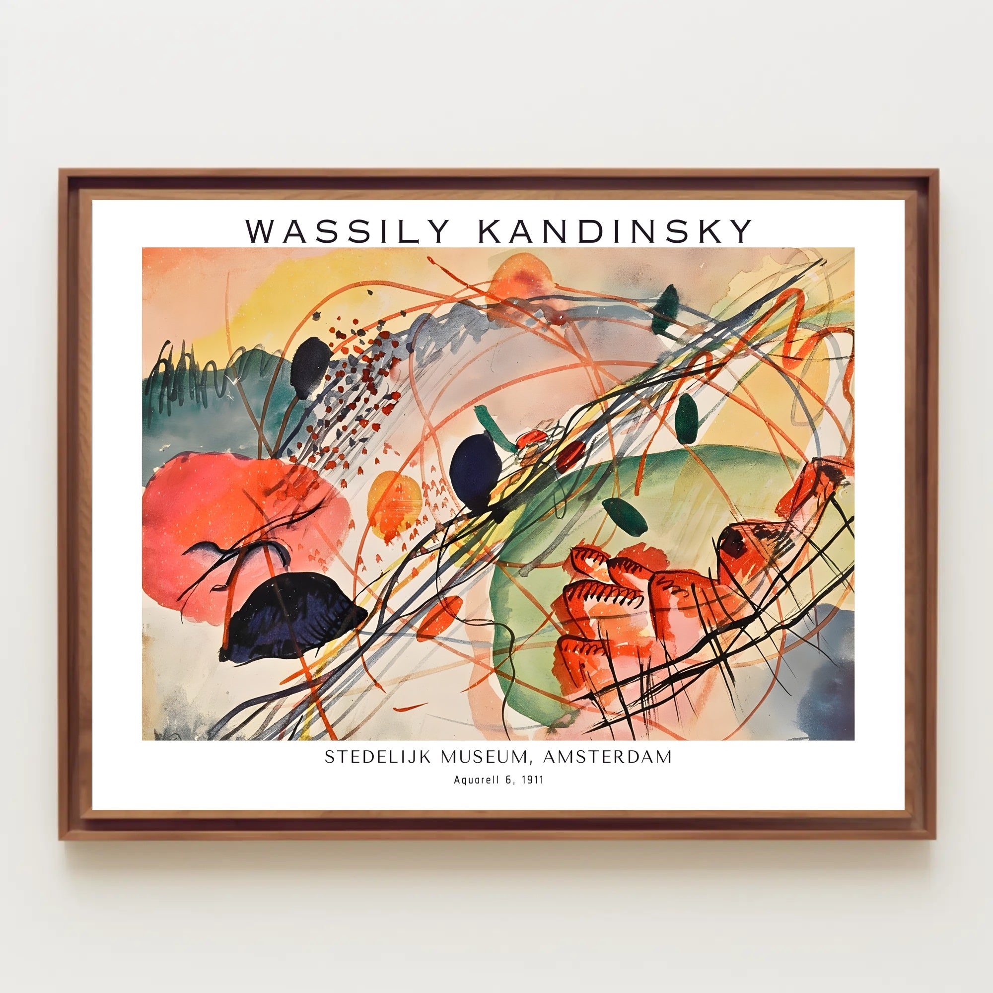 Wassily Kandinsky Aquarell 6 1911 Poster