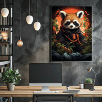 The Adventurous Red Panda Poster