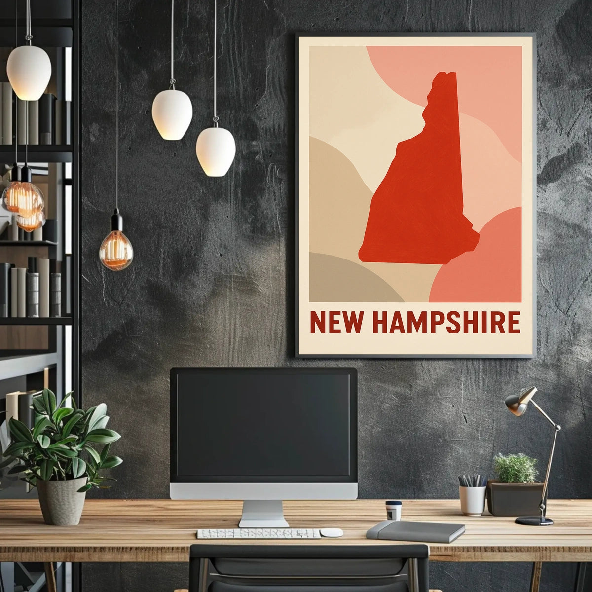 New Hampshire A Modern Tribute Poster