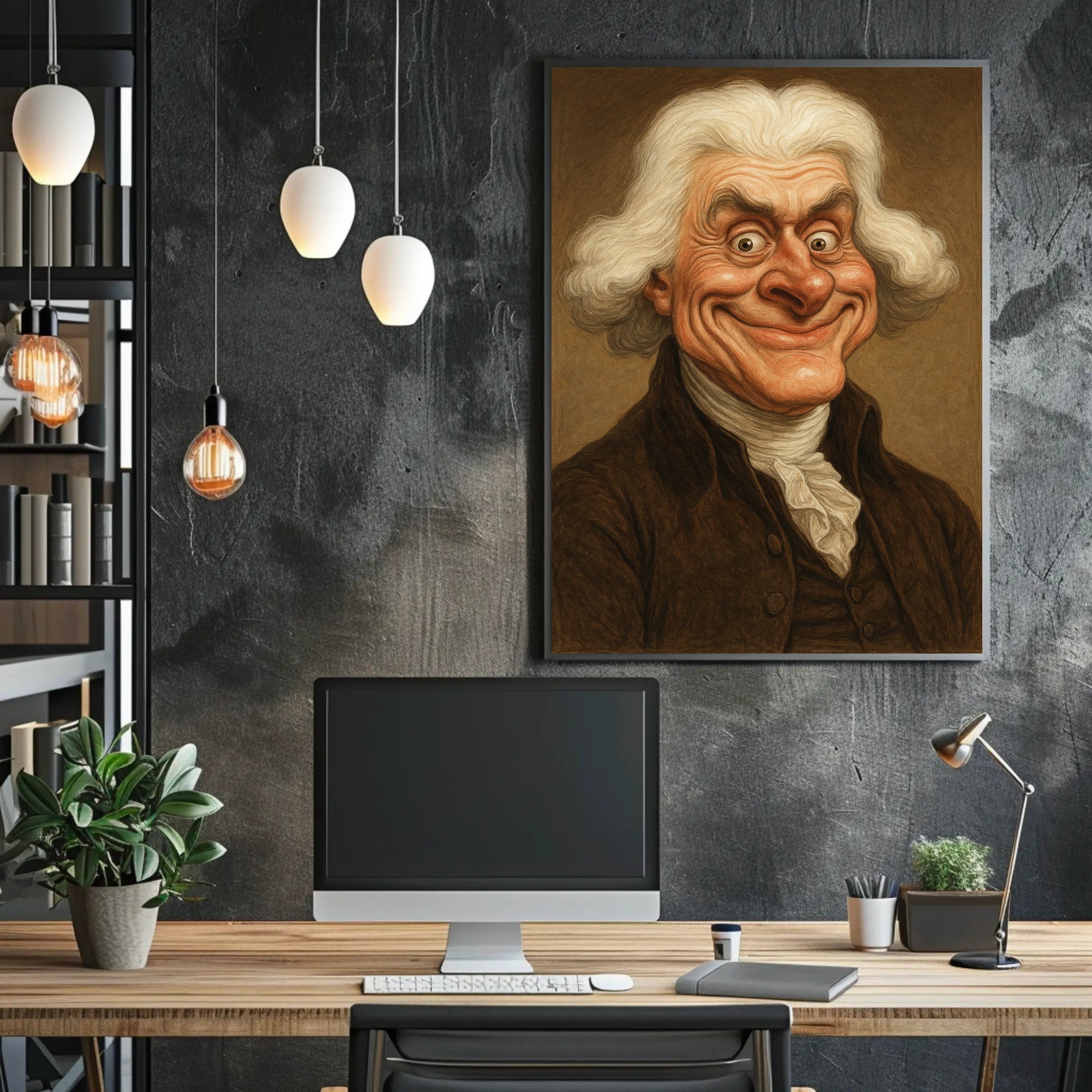 Thomas Jefferson Caricature Poster PosterGoat