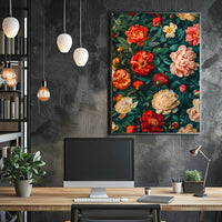 Lush Floral Elegance Art Print - Abstract or Artistic Poster