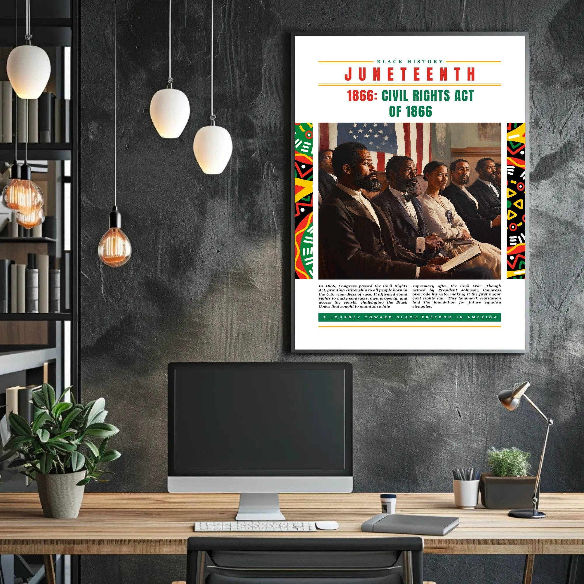 Civil Rights Act 1866 Empowerment Historical or Presidential Poster