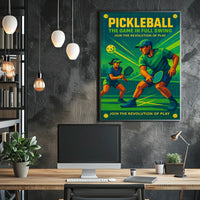 Pickleball The Game in Full Swing Poster