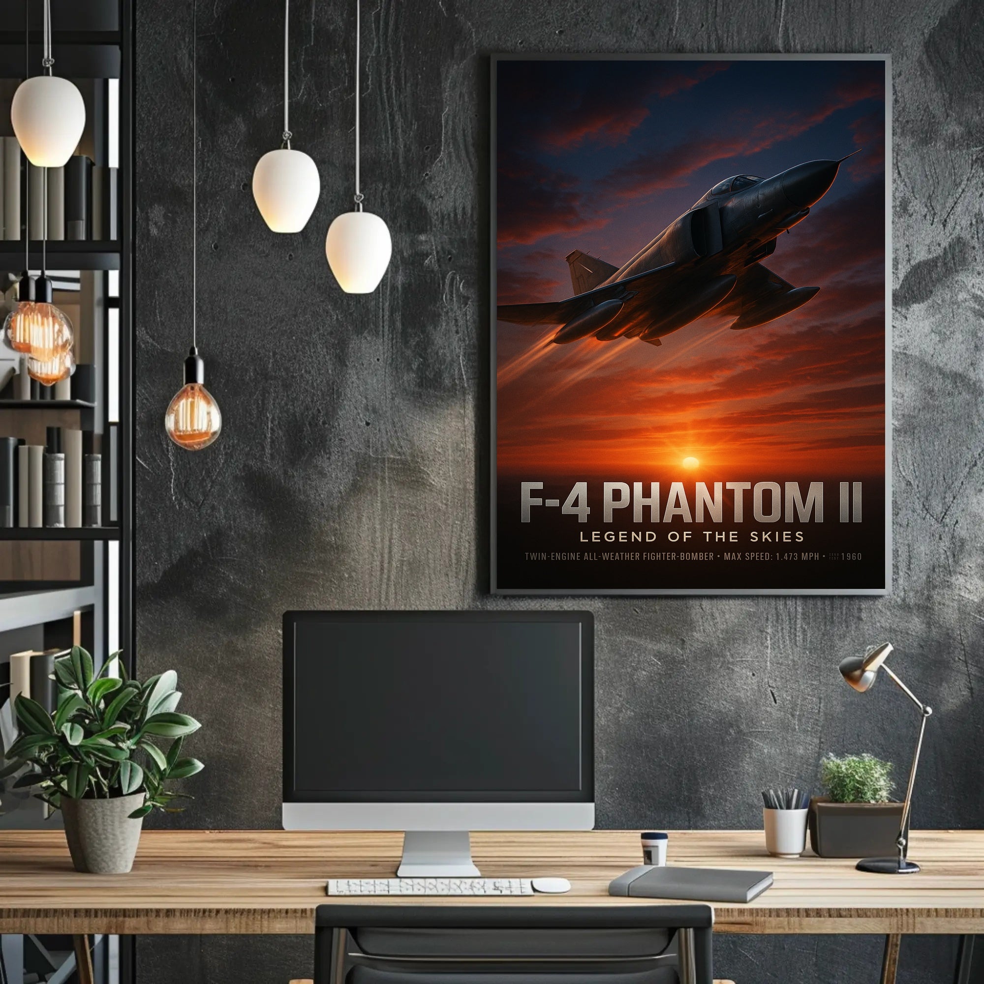 F-4 Phantom II Legend of the Skies Poster PosterGoat