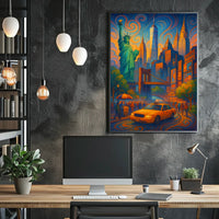Vibrant New York Cityscape Poster