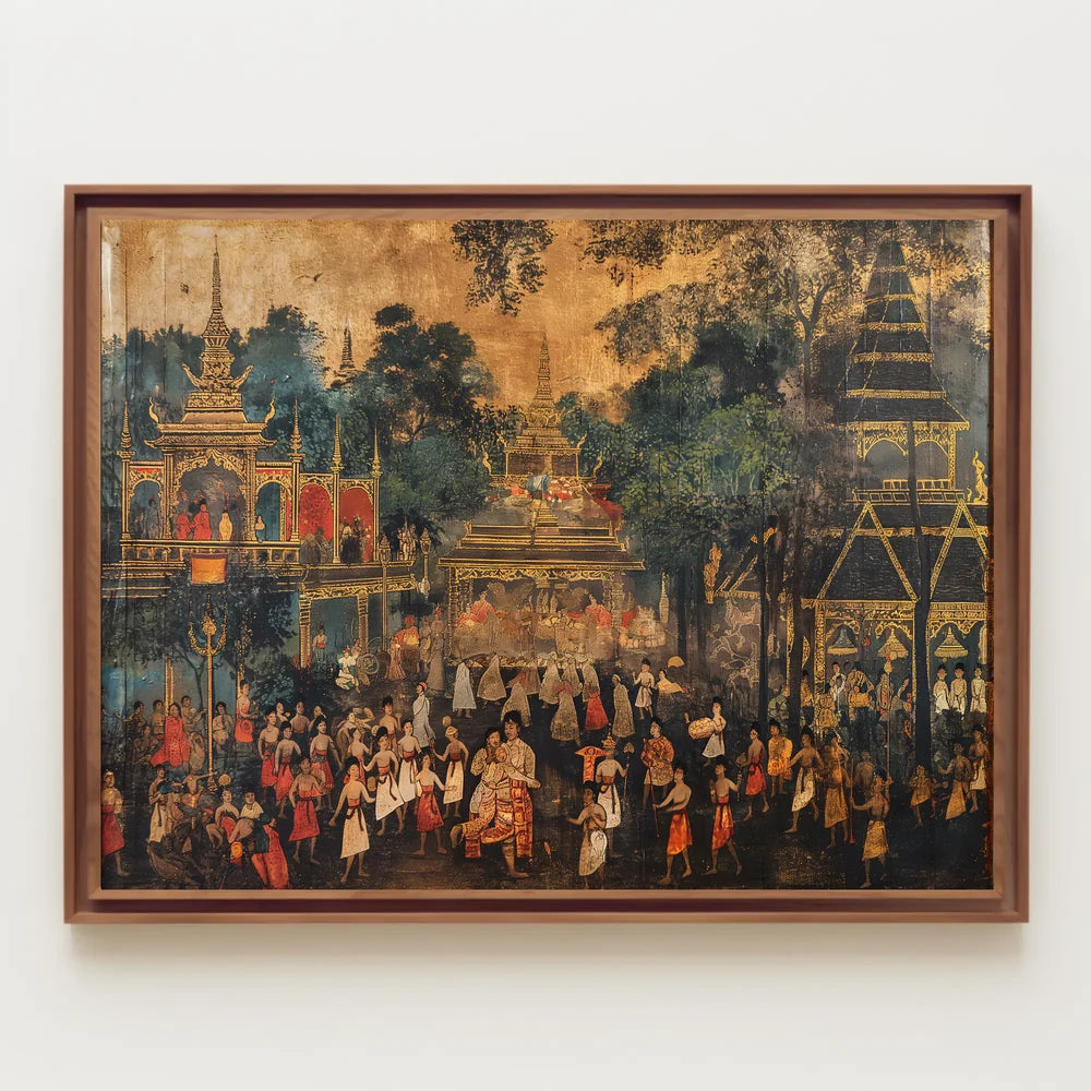 Southeast Asian Cultural Celebration Art Poster Print