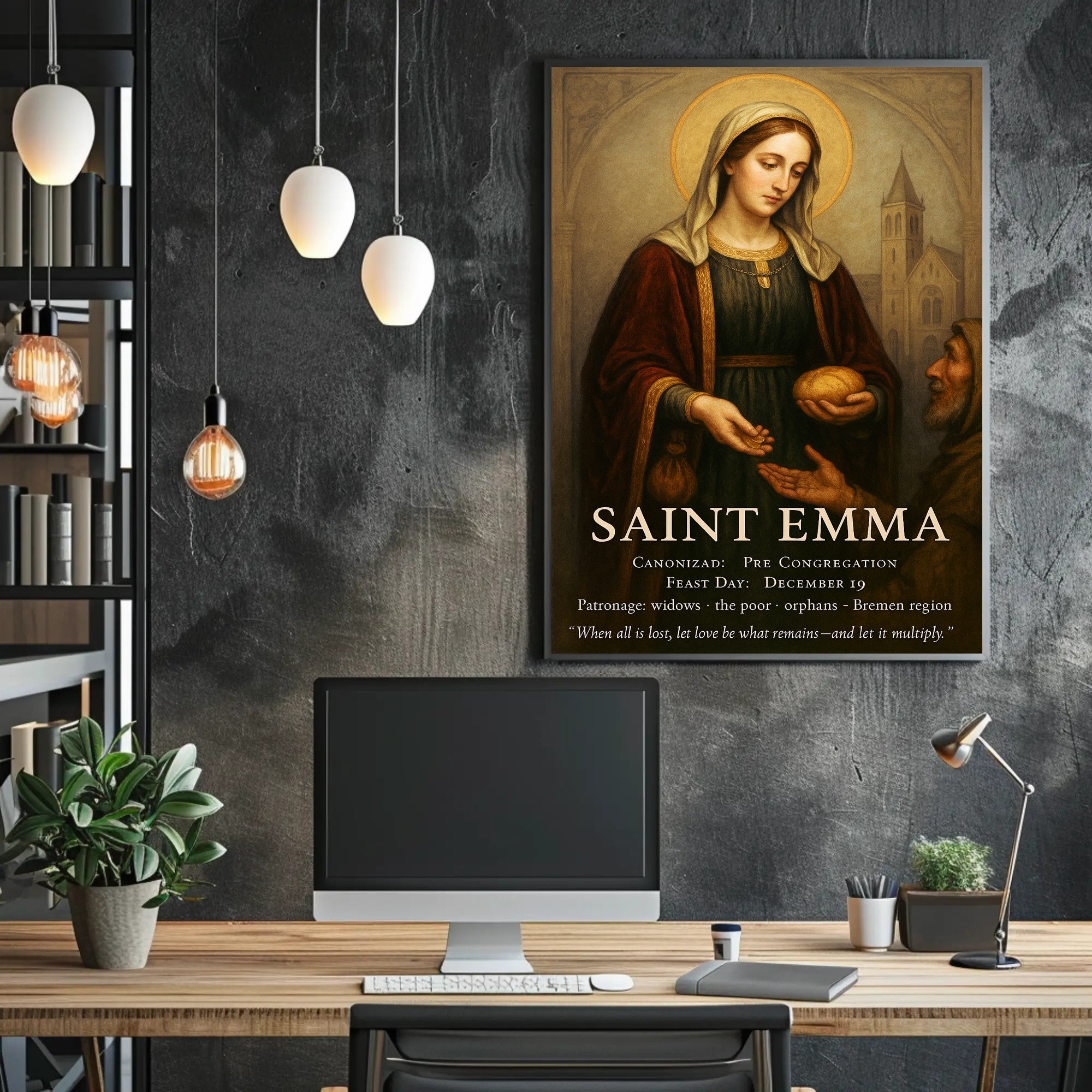 Saint Emma Poster PosterGoat