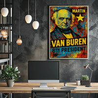 Martin Van Buren 8th President of the United States Graffiti Pop Art Poster