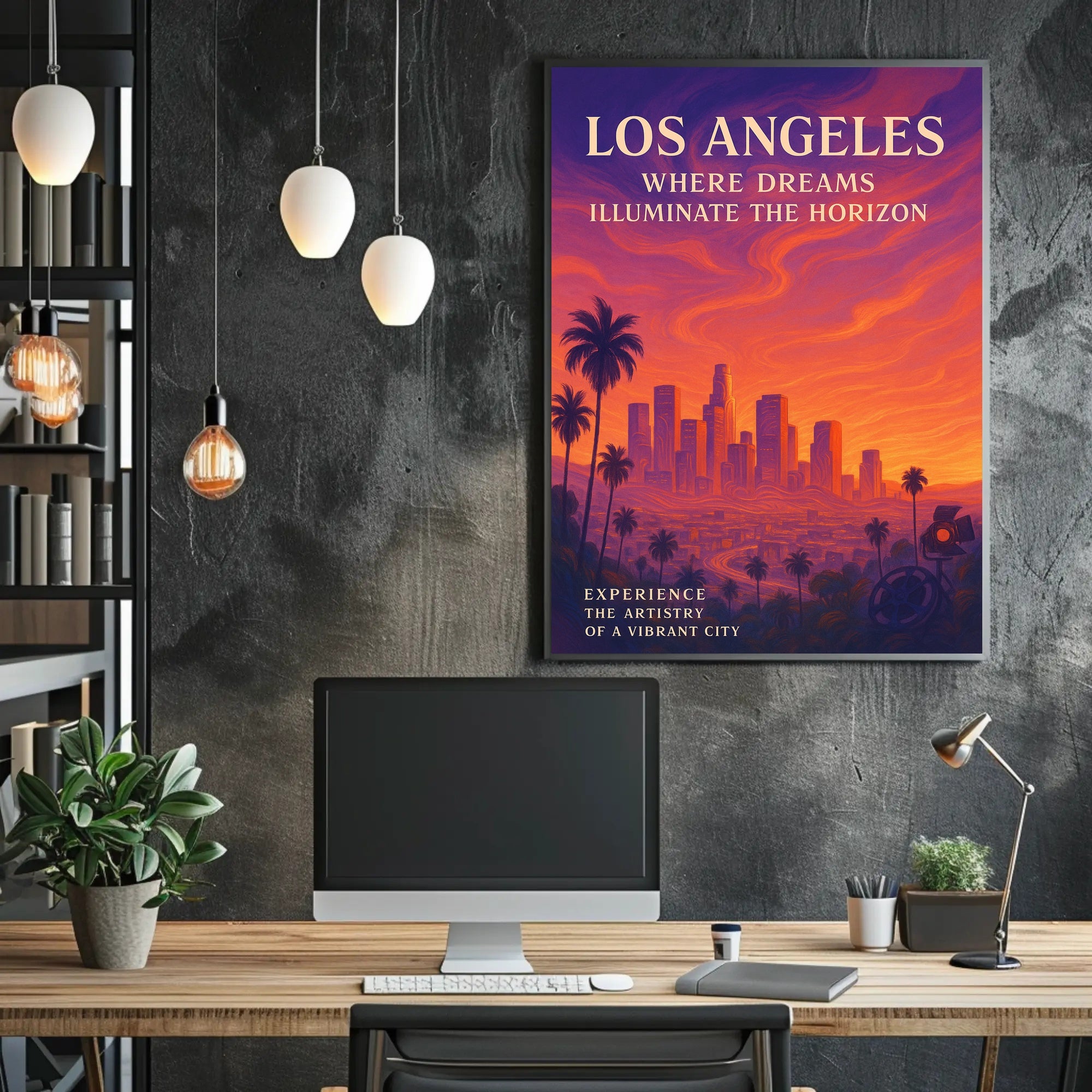 Dream-Inspired Los Angeles Cityscape Urban or Cityscape Poster