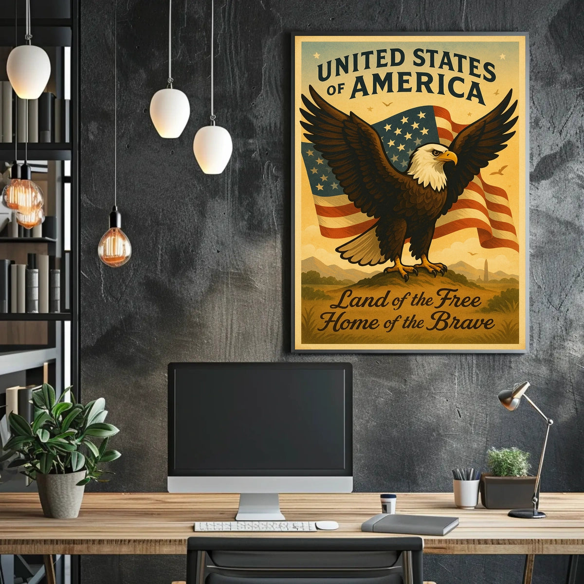 United States of America Patriotic Poster