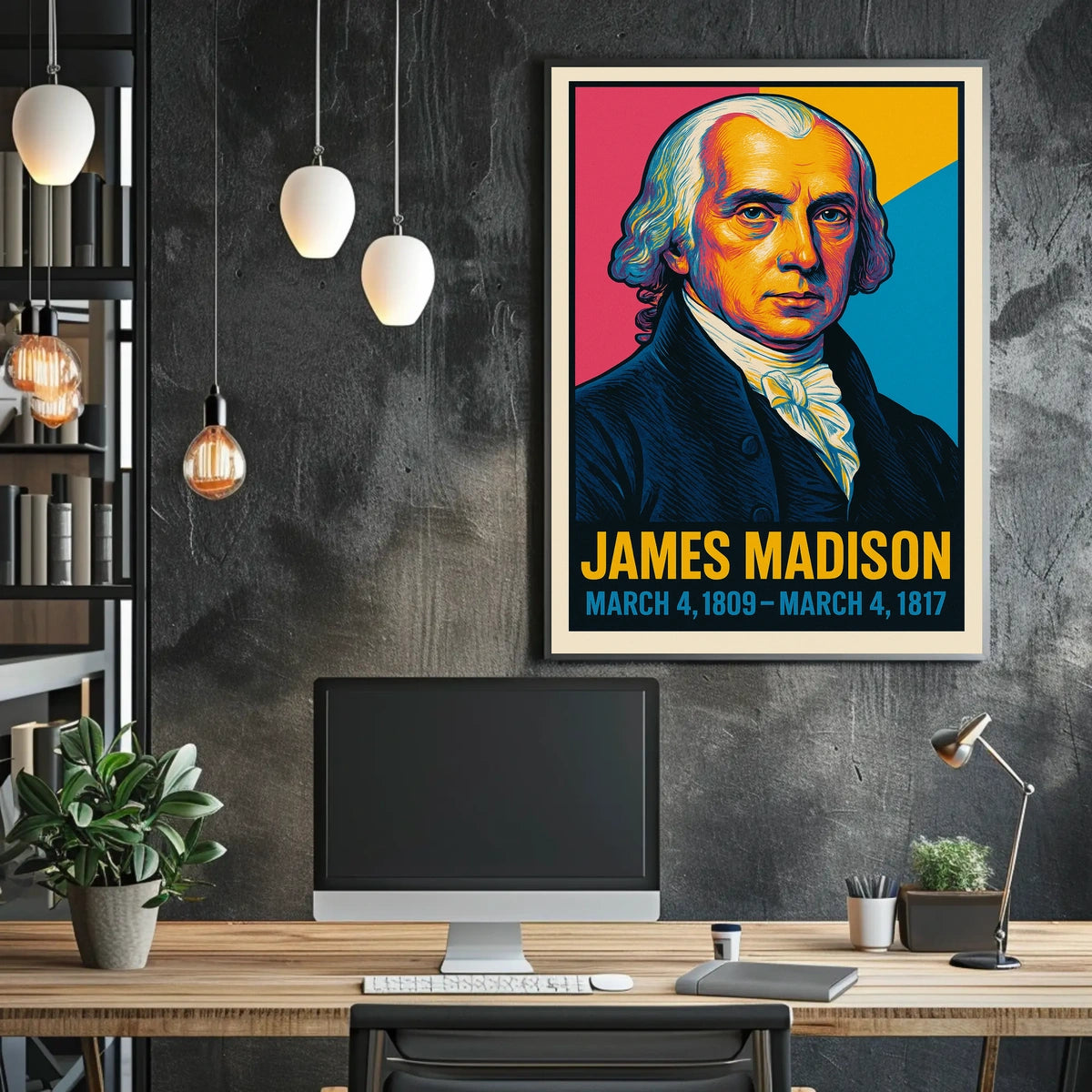 James Madison 4th President Poster