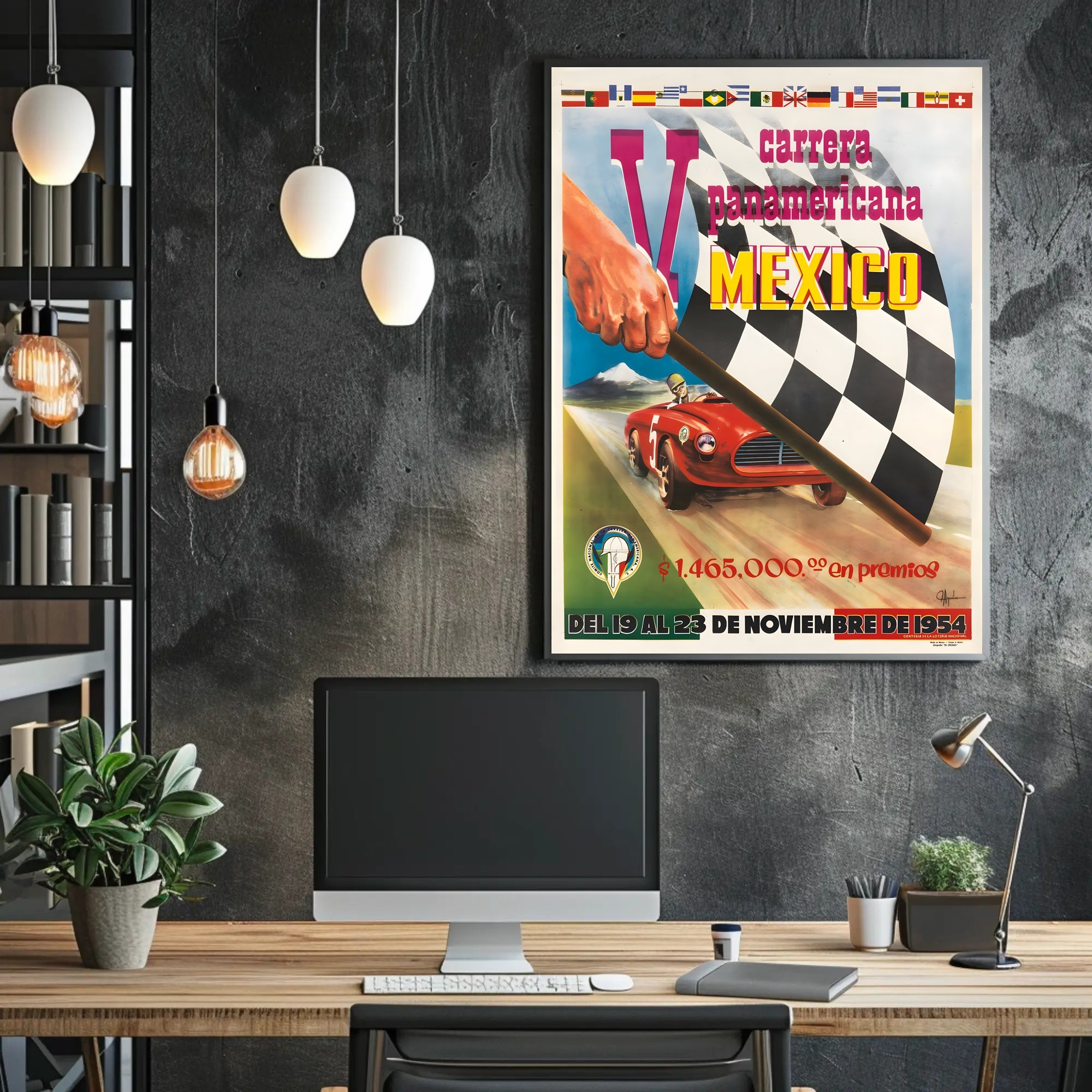 V Carrera Panamericana 1954 Poster