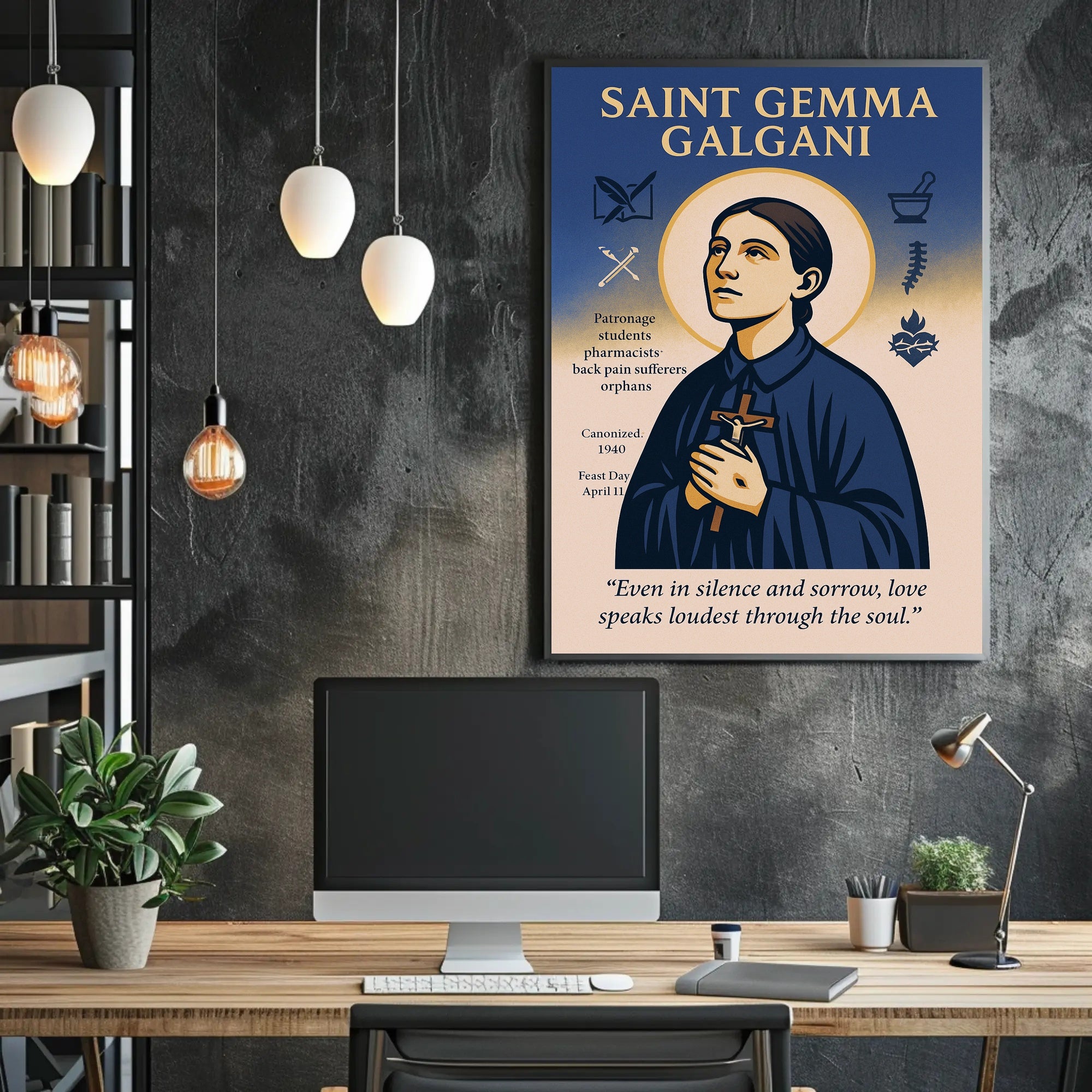 Saint Gemma Galgani Poster PosterGoat