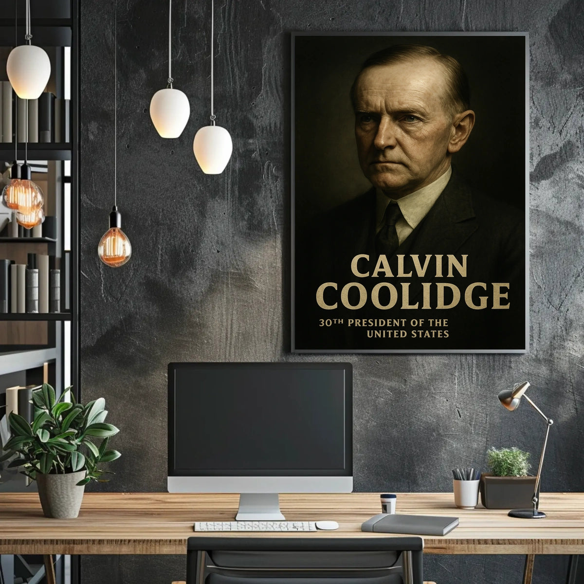 Calvin Coolidge 30th President Poster Wall Art Decor