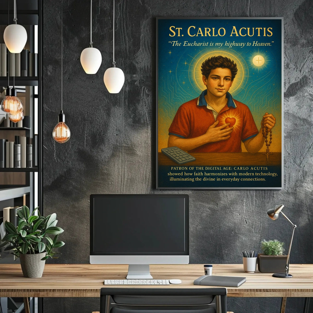 Carlo Acutis Patron of the Digital Age Poster
