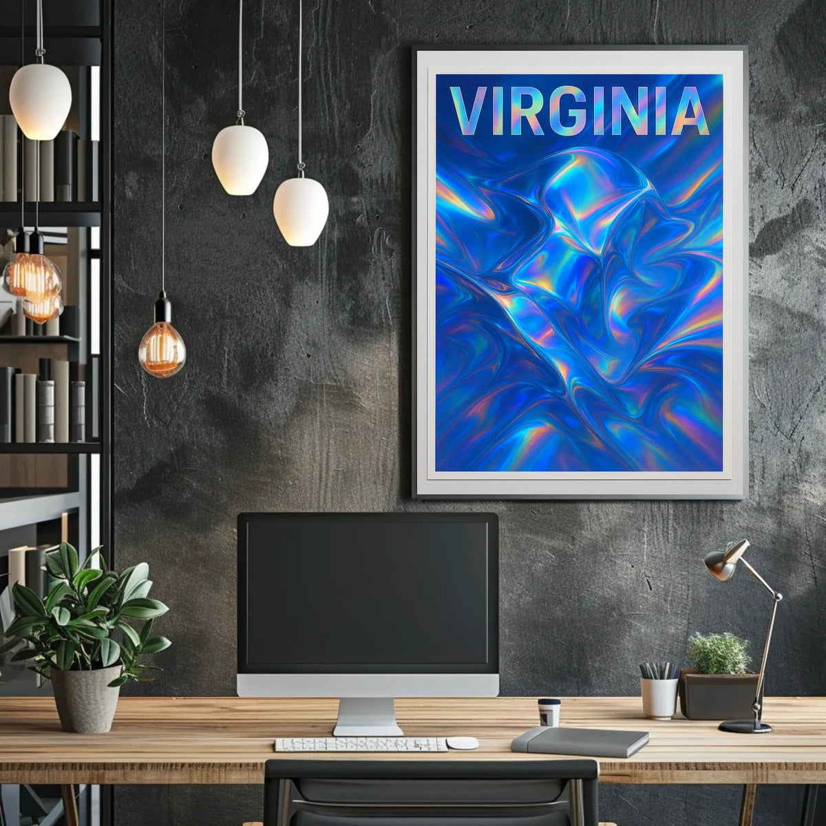 Virginia Abstract Expression Abstract Poster