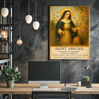 Saint Abigail Patron of Beekeepers Poster PosterGoat