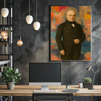 Dignified Portrait Abstract Artistic Pop Culture Poster