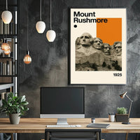 Mount Rushmore Landmark Art Print: Historical or Presidential Poster