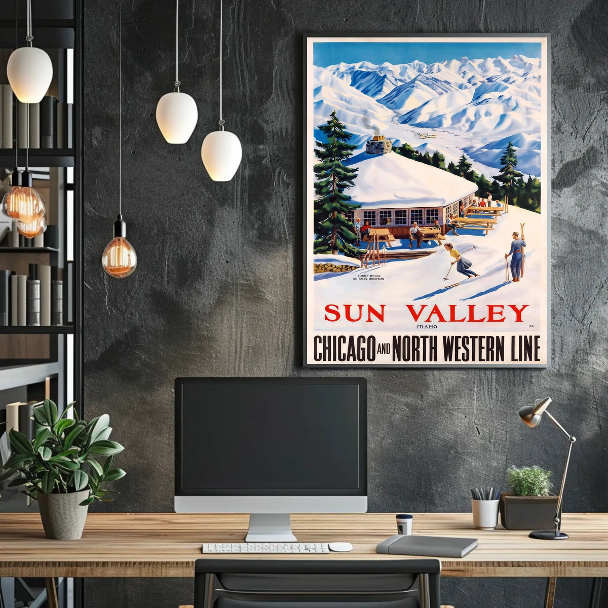Sun Valley, Idaho Chicago And North Poster