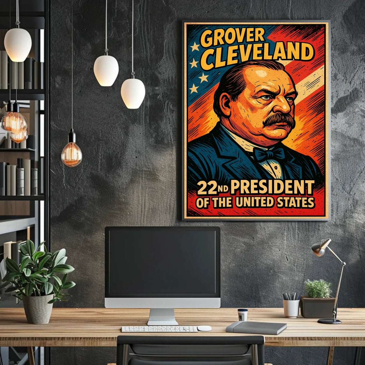 Grover Cleveland 22nd President Poster Heritage Decor