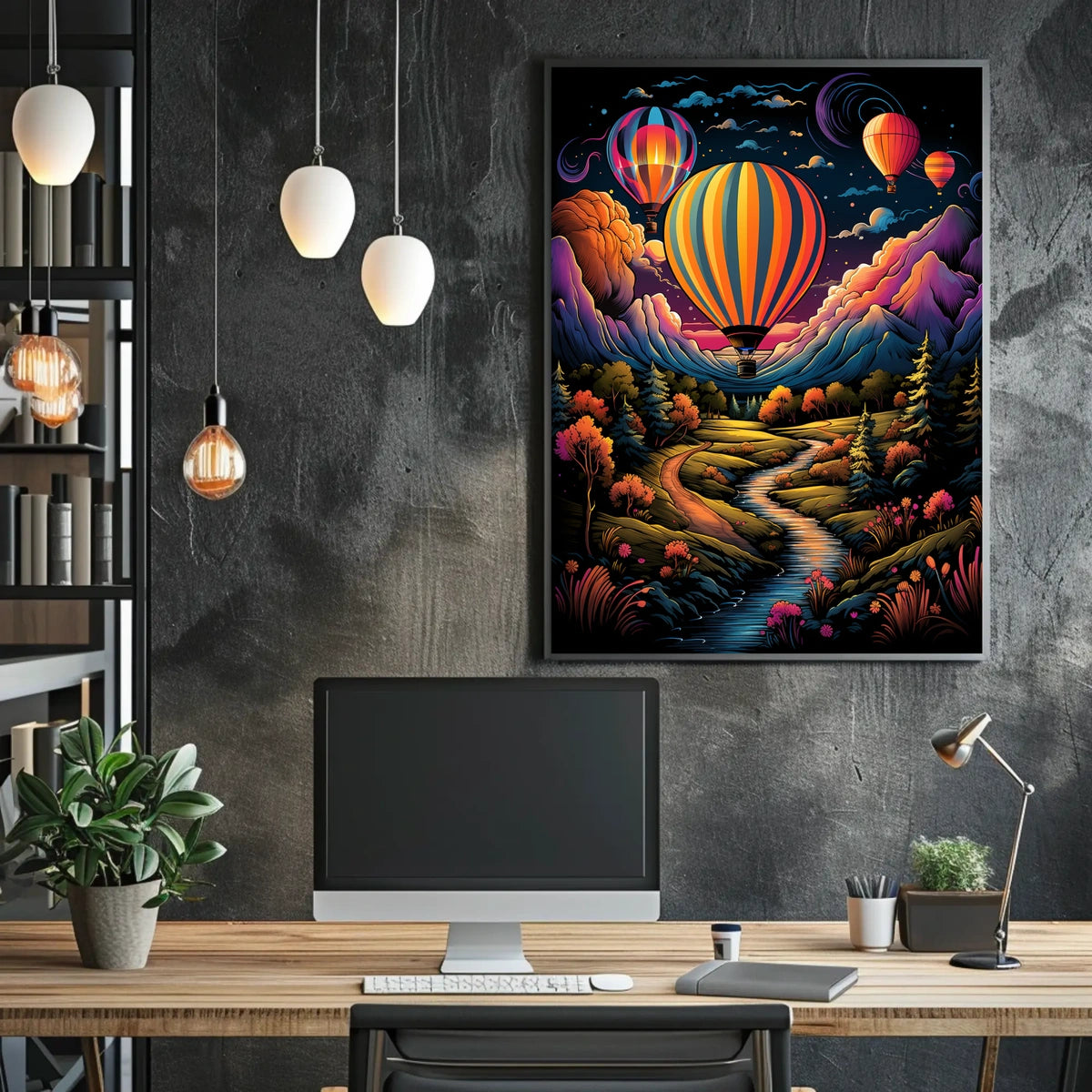 Dreamscape Balloons Poster