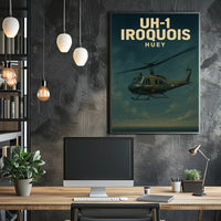 UH-1 Iroquois Helicopter Flight Historical or Presidential Poster PosterGoat
