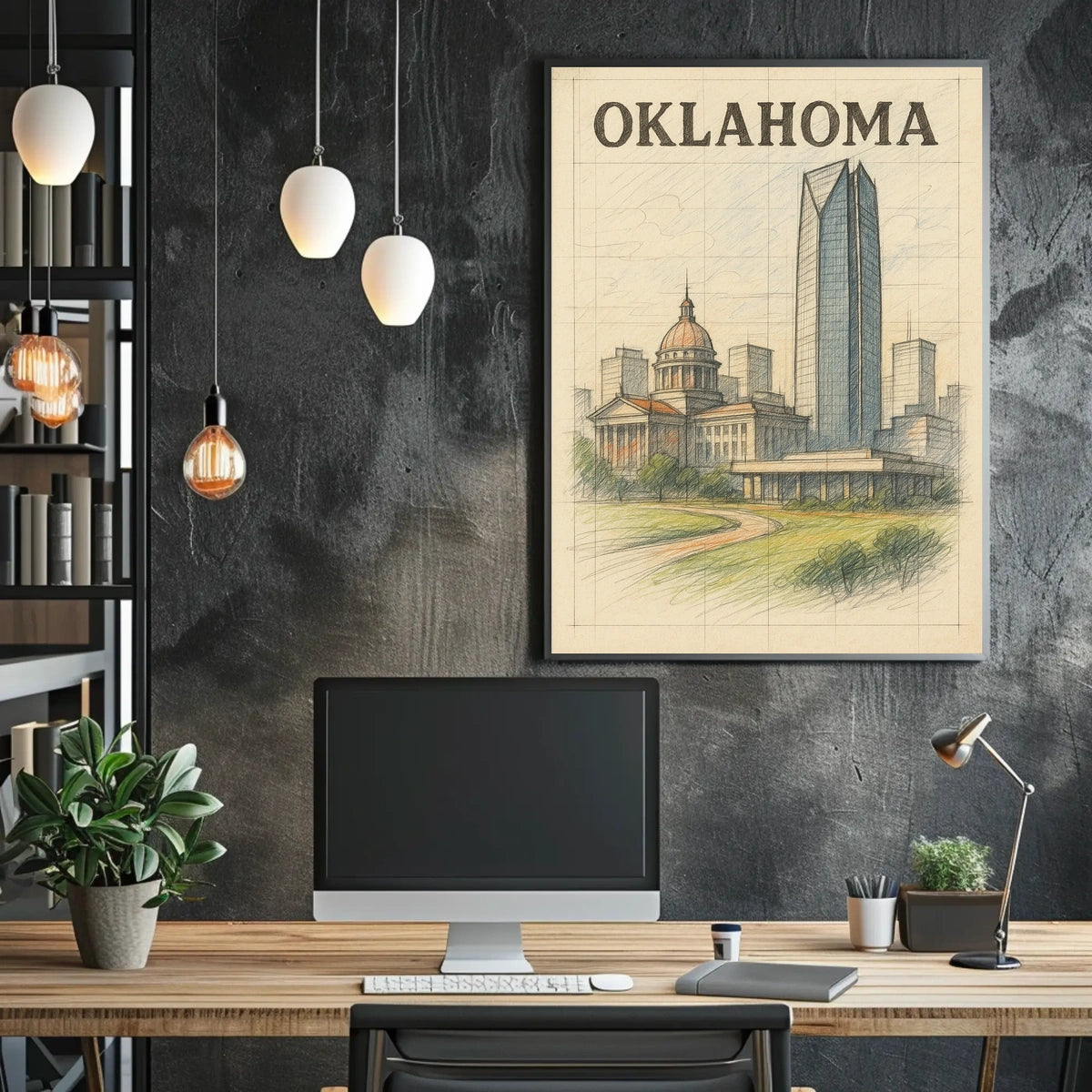 Oklahoma Cityscape Poster