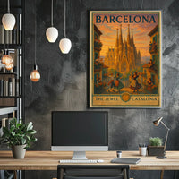 Barcelona The Jewel of Catalonia Poster