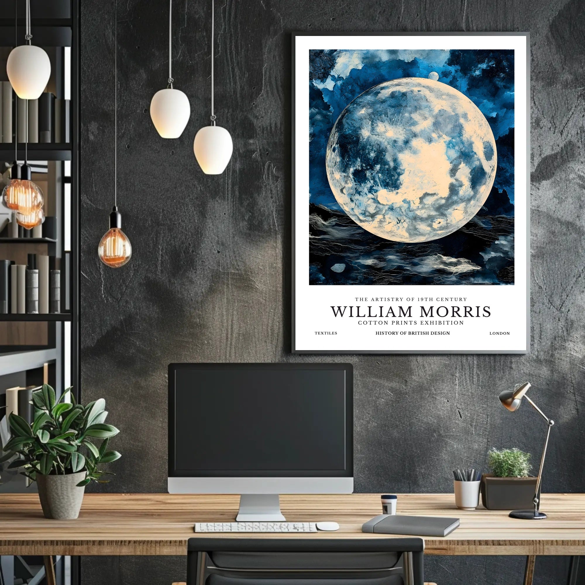 William Morris Cotton Prints Exhibition Poster