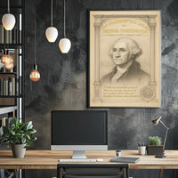 George Washington 1st President Sketch Poster Art Print Decor PosterGoat